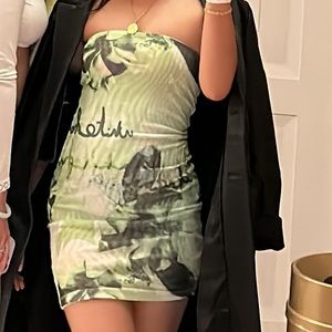 White Fox Bodycon Dress